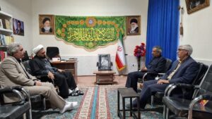 دیدار مدیرعامل و معاونت مالی، اداری و پشتیبانی شرکت کشت و صنعت خوشه صبا با فرماندار و امام جمعه شهرستان خداآفرین