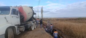 اجرای عملیات دیوارفنس ضلع شرقی کارگاه سایت ۵۰ هکتاری