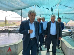 بازدید مدیرعامل از واحد آبزی پروری شرکت